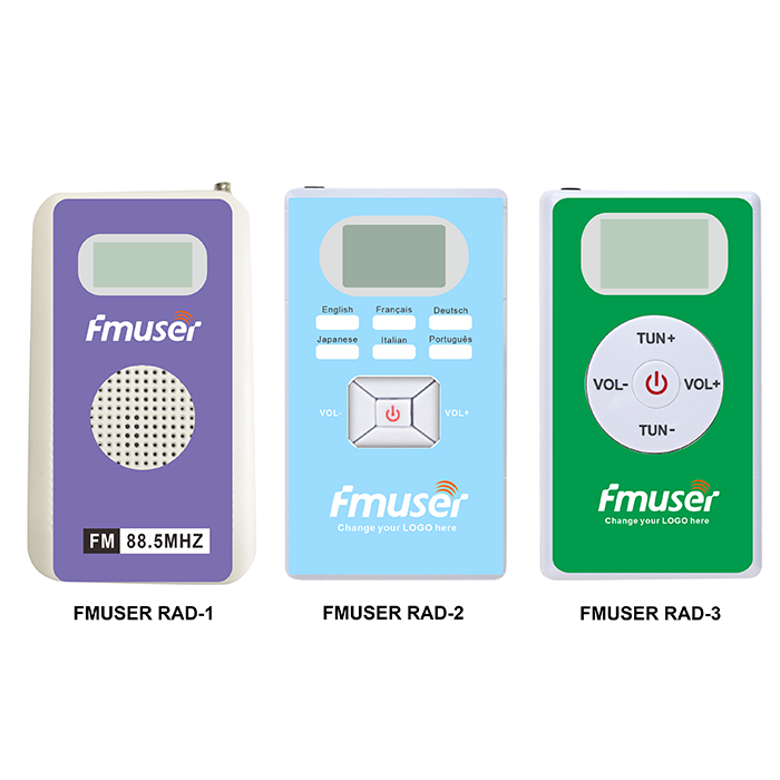 FMUSER RAD sorozatú egyedi rádió