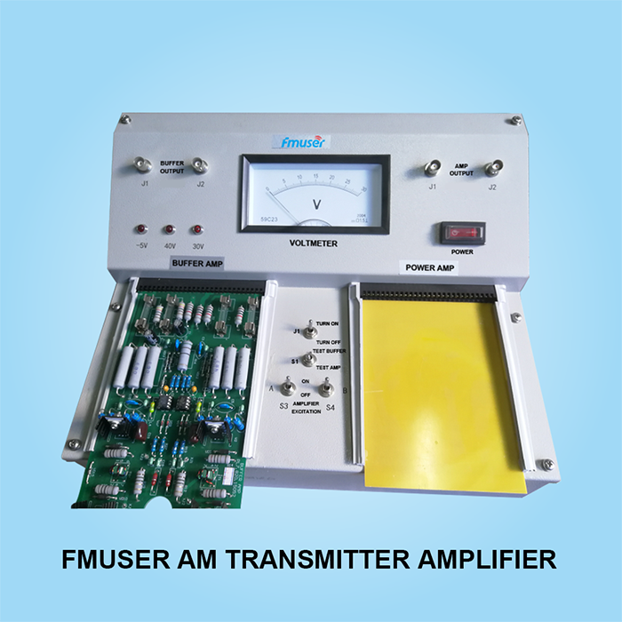 Banc de proves de la placa amplificadora del transmissor FMUSER AM i la placa amplificadora del buffer