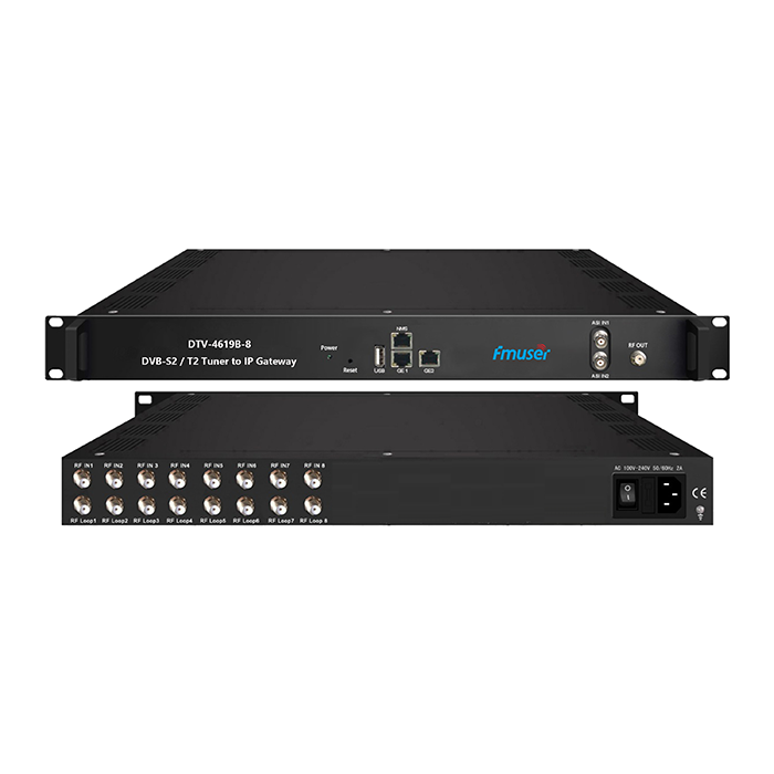 DTV-4619B-8 (ATSC)-ontvanger na IP-poort