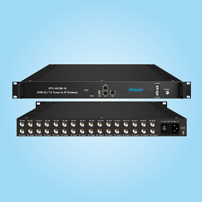 DTV-4619B-16 (ATSC)-ontvanger na IP-poort