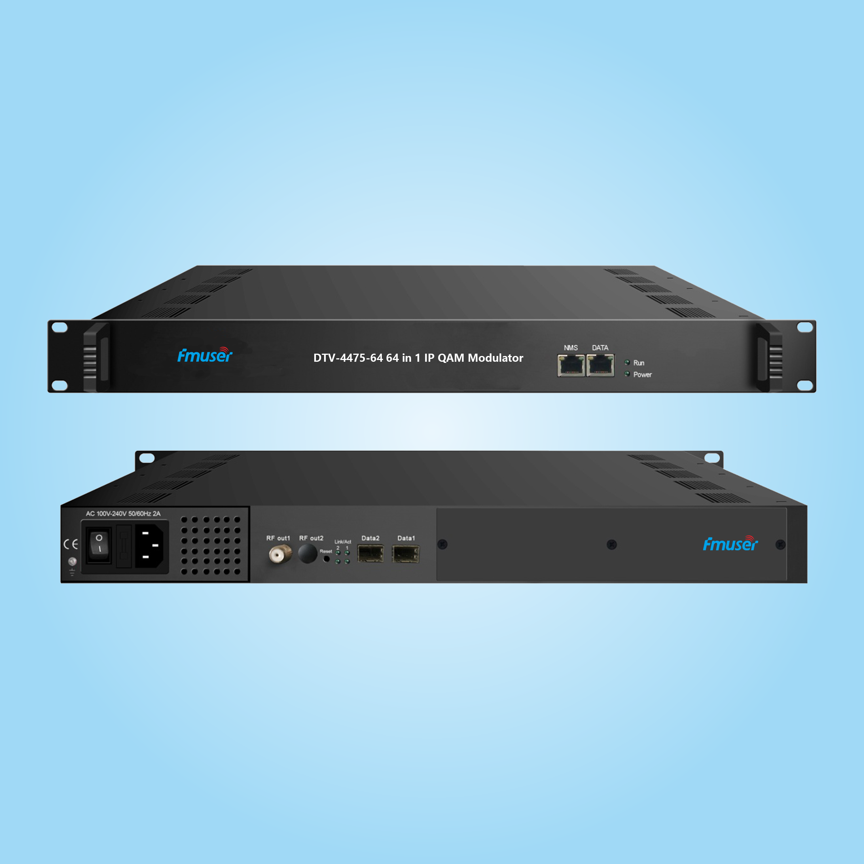 DTV-4475-64 64 in 1 IP QAM-modulaattori
