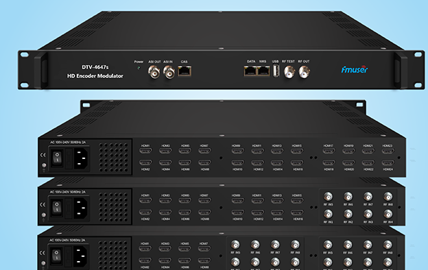 8-kanals HDMI+8-kanals DVB-S S2-indgang, 8-kanals DVB-T-udgangsredigerings- og tuningmaskine