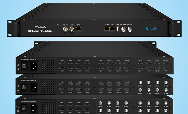 Input HDMI 8 saluran, DVB-T 8 saluran, QAM 12 saluran atau mesin suntingan dan penalaan output ISDB-T 6 saluran