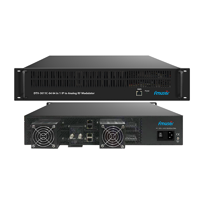 DTV-3611C-64 Αναλογικός διαμορφωτής RF 64 σε 1 IP