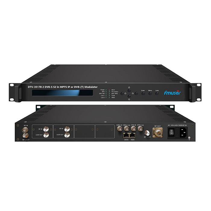 DTV-3517B MPTS IP または DVB-(T) 変調器の 2 DVB-S S2