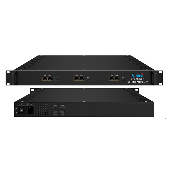 Input HDMI 4-hala Mesin semua-dalam-satu output DVB-T 4-hala