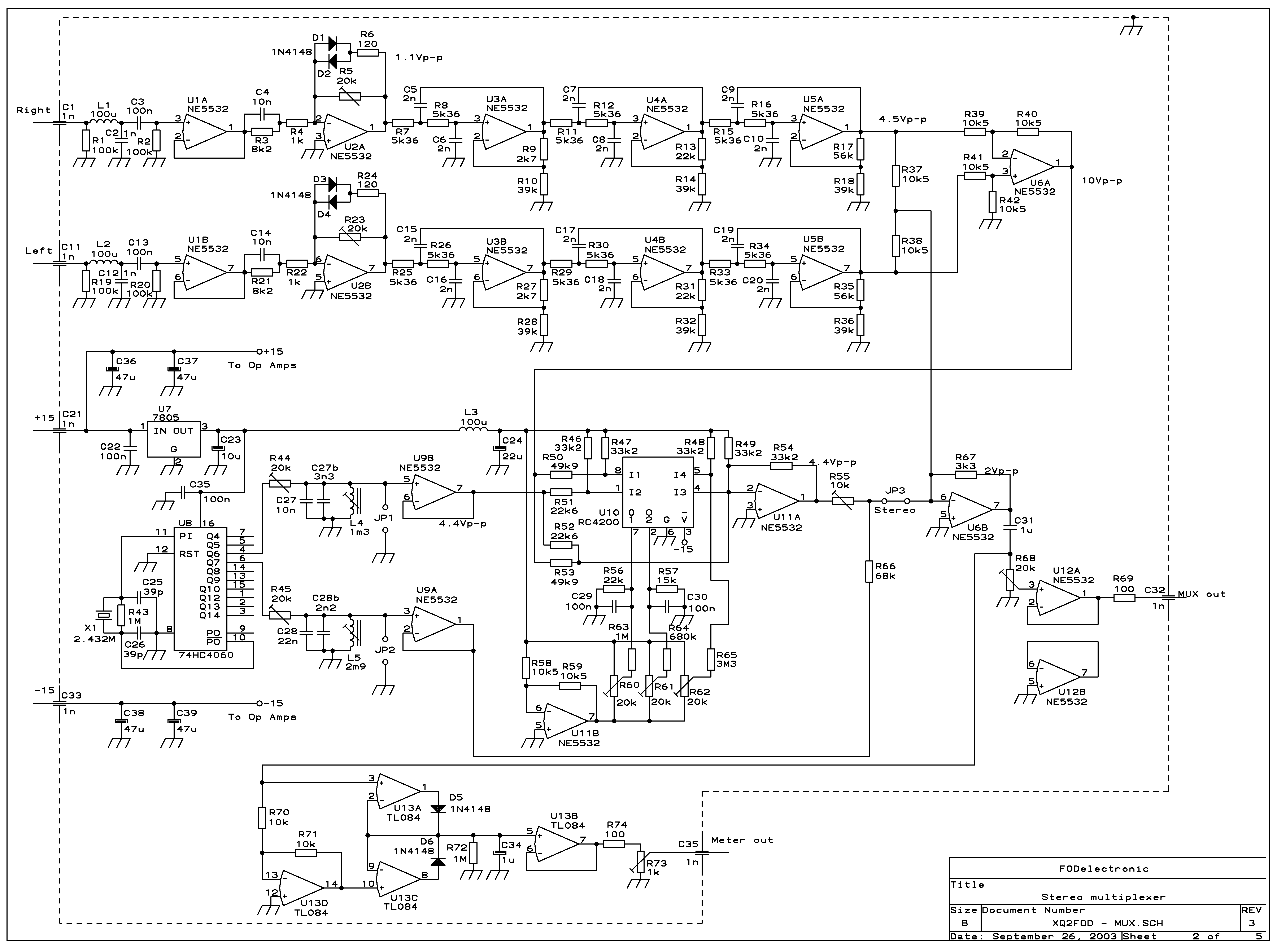 80 Watt FM stereo broadcast transmitter