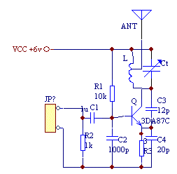 Use 3DA87C DIY make the FM broadcast transmitter circuit