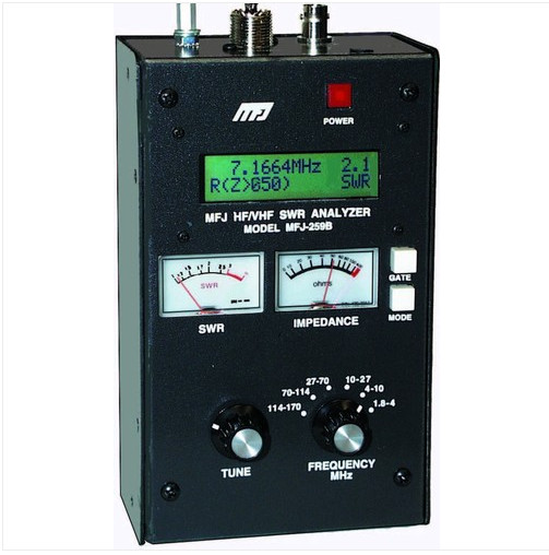 USA MFJ259B MFJ259 SWR Antenna Analyzer HF/VHF 1.8 to 170 MHz