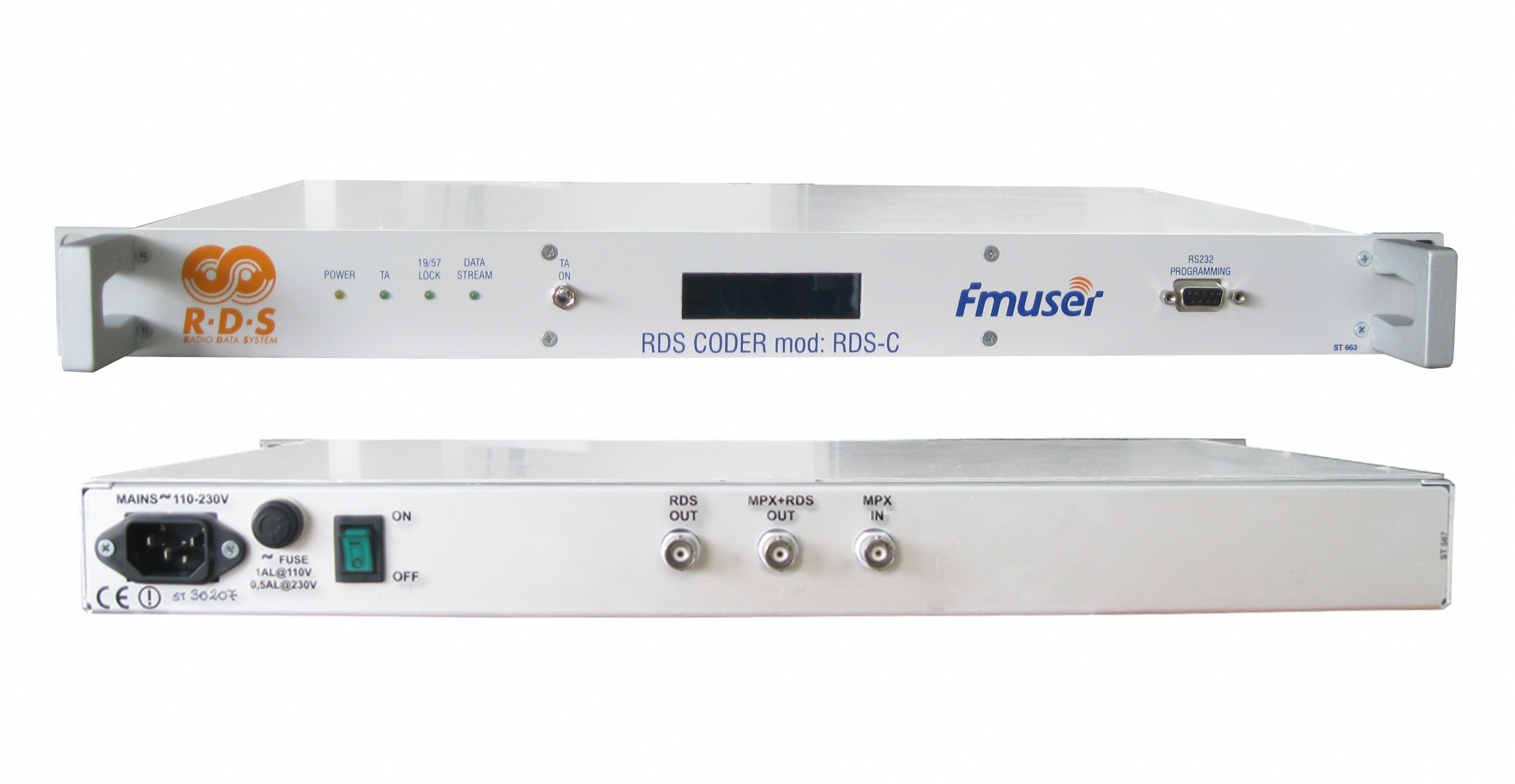 FMUSER RDSC RDS Encoder for FM Transmitter with MPX SCA input