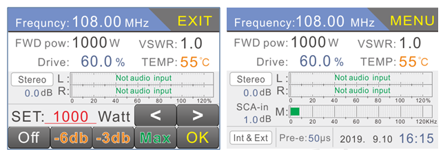 Touch Screen Trasmettitore FM