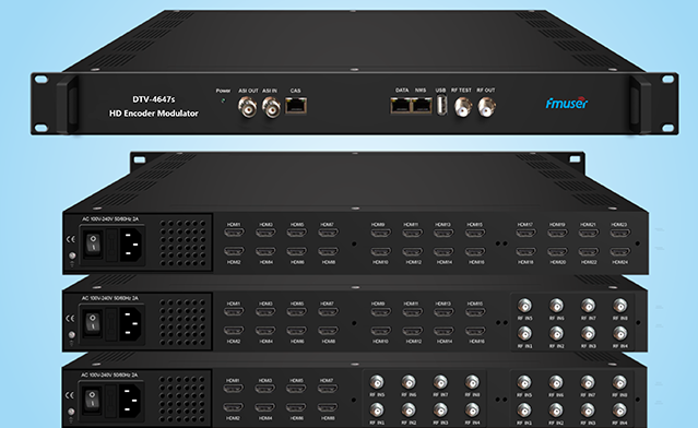 32-channel QAM, 8-channel HDMI input, 4-channel QAM (DVB-C) RF output, editing and tuning all-in-one machine